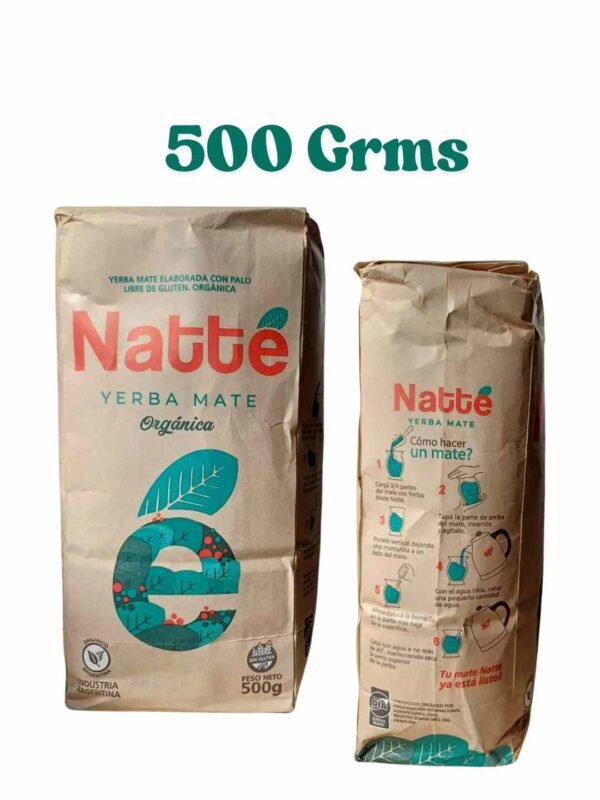 Yerba Mate NATTÉ – Orgánica 500 grms