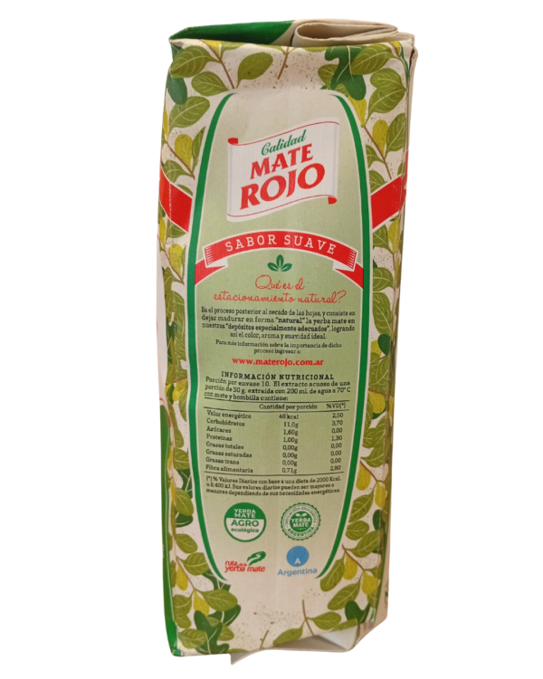 Yerba Mate Rojo Suave -Tradicional -500 Grms