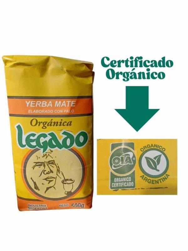 Yerba Mate Legado Orgánica 500 grms
