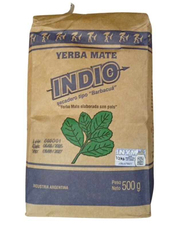 Yerba Mate El indio Barbacuá- 500 grms