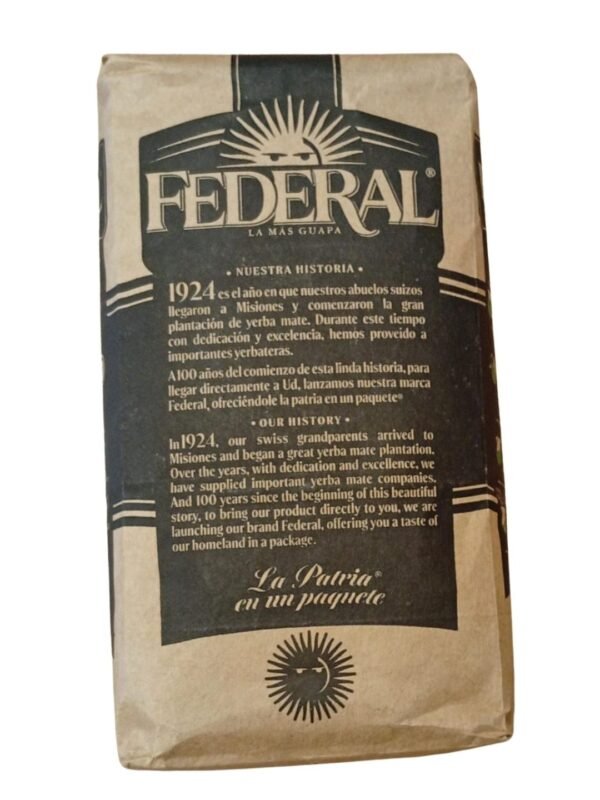 Yerba Mate Federal Barbacuá 500 grms