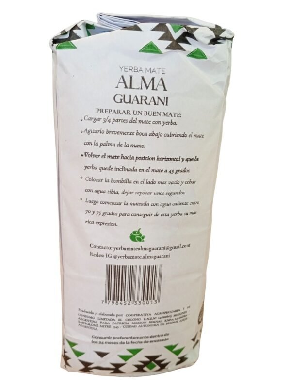 Yerba Mate Alma Guaraní - Tradicional - 500 grms -