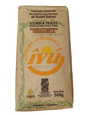 Yerba Mate Ivú Orgánica Biodinámica 500 grms