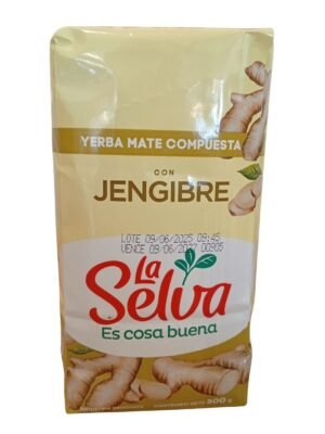 Yerba Mate La Selva con Jengibre 500 grms