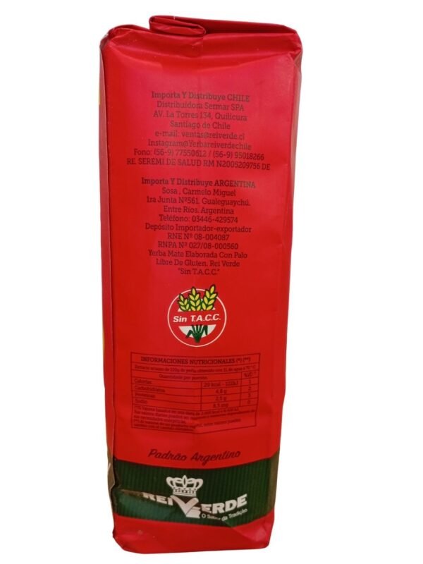 Yerba Mate Rei Verde - con Palo -  1kg
