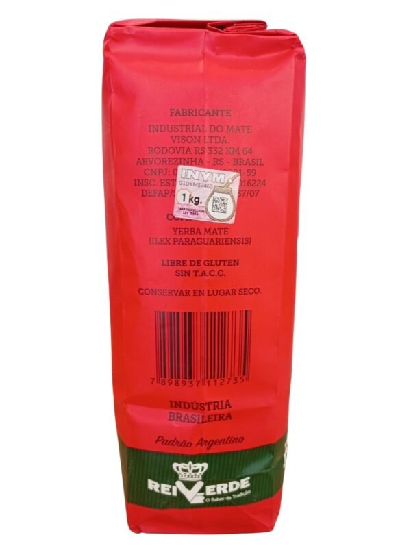 Yerba Mate Rei Verde - con Palo -  1kg