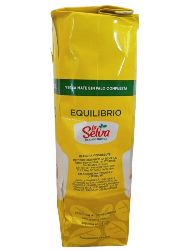 Yerba Mate La Selva Equilibrio: Pasionaria & Tilo. 500 grms