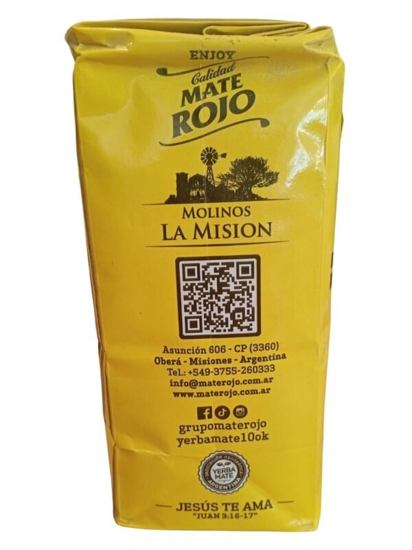 Yerba Mate Rojo 10 Despalada Molienda fina tipo Uruguaya -500 grms -